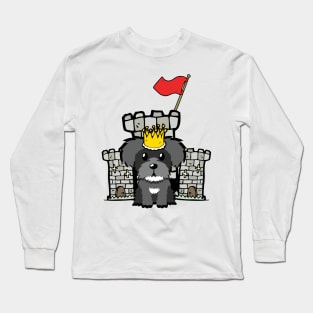 Funny schnauzer is the king of the castle Long Sleeve T-Shirt